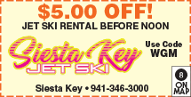Discount Coupon for Siesta Key Jet Ski Rentals & Tours
